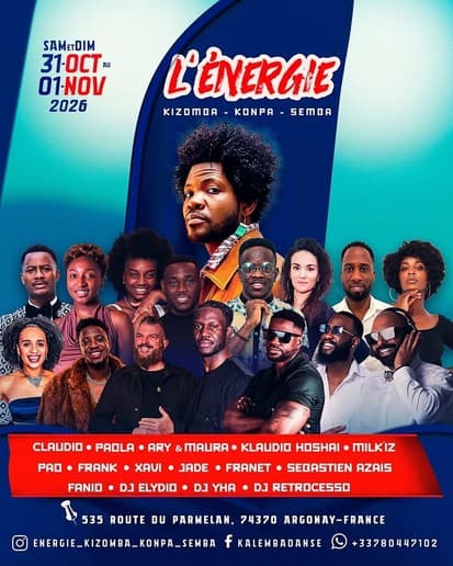 L'Energie Weekender - 100 % Kizomba / Konpa / Semba Annecy