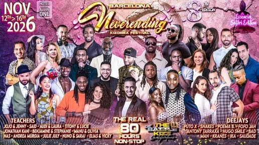 Neverending Kizomba Festival BARCELONA 2026 - 8th Ed. (Official)