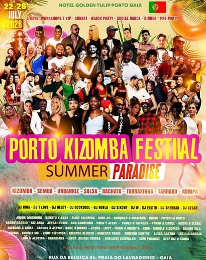 🇵🇹 PORTO KIZOMBA FESTIVAL ️ SUMMER PARADISE 2026